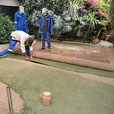 artificial grass installation