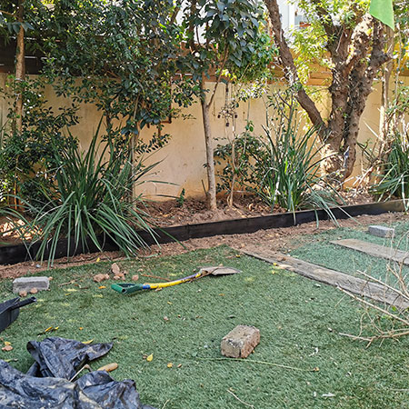 artificial grass installation
