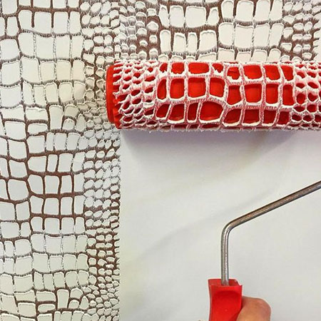 unusual patterns design using rolling pin