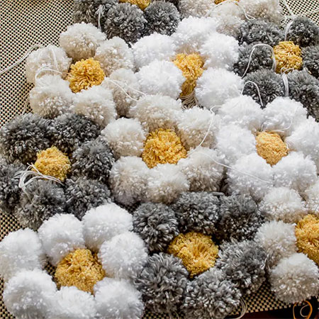 How To Make A Luxurious Pom-Pom Rug