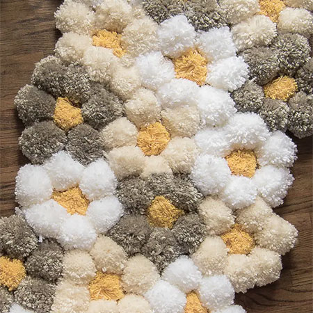 How To Make A Luxurious Pom-Pom Rug