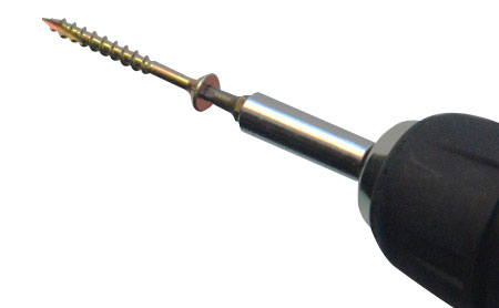 square drive screws sit firmly on the screwdriver bit
