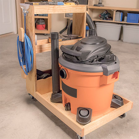 make a workshop vacuum cart