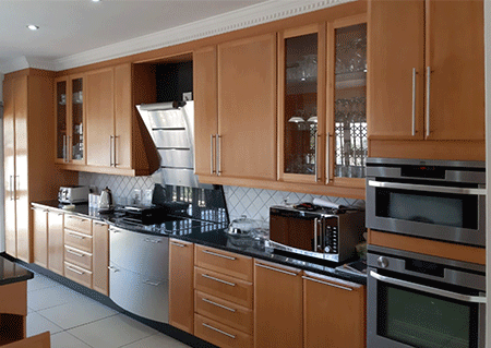 before and after painted kitchen cupboards