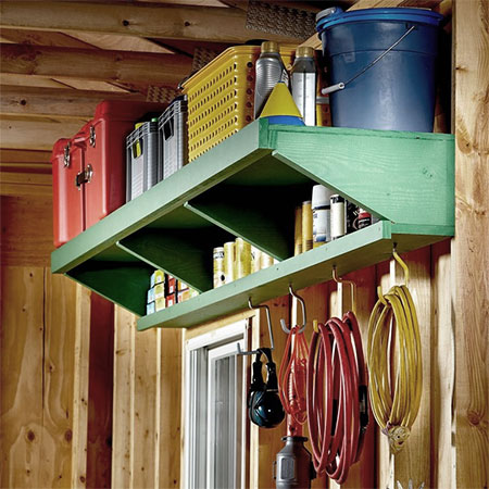 make diy garage storage shelf