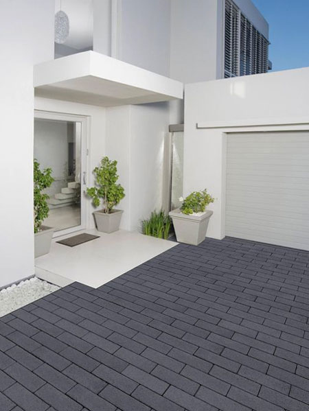 ideas for concrete brick driveway