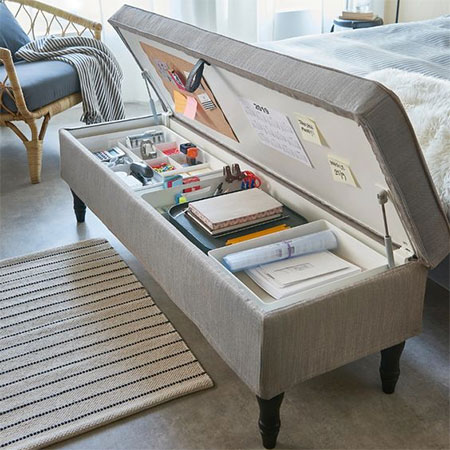 storage ottoman for small bedroom
