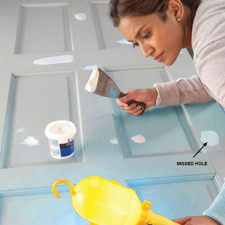 how to finish painting interior doors