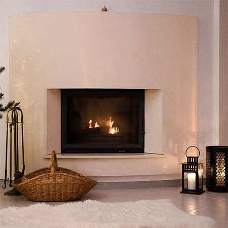 clean fireplace before winter