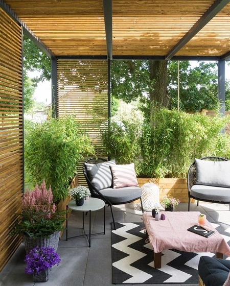 wooden slats for outdoor patio