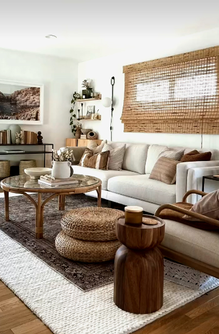 organic materials living room