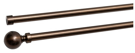 curtain rod for window treatments