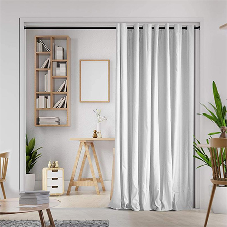 window treatment for adjustable tension rod