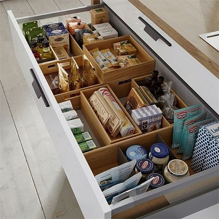 organise baking supplies