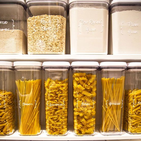 organise pantry staples