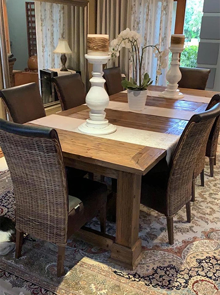 paint dining table and dining chairs with tjhoko paint