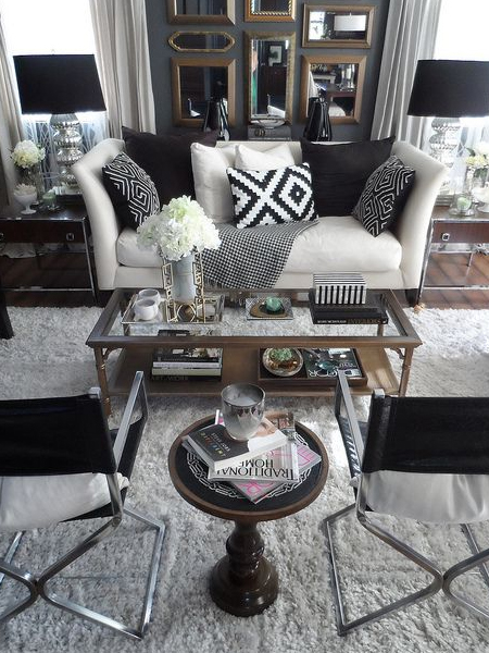 masculine decor with feminine touches