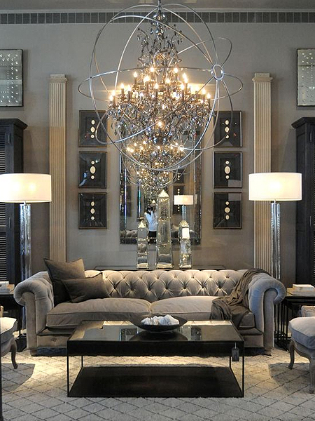 masculine room with feminine touches