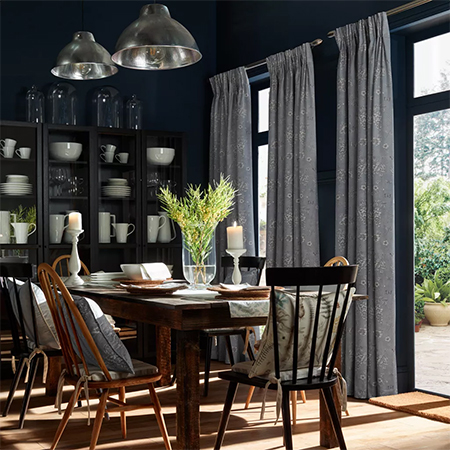 cottage or rustic window treatment for french doors