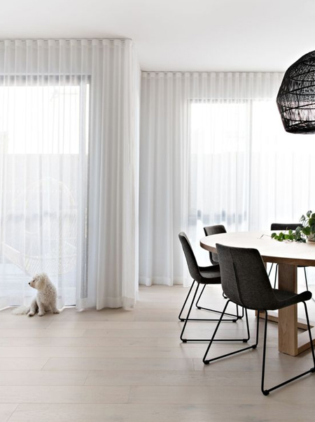 sheer net or voile curtains