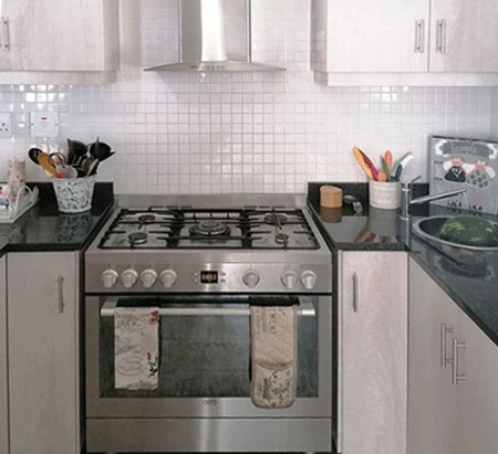 Stick-On Vinyl For Tiles in Kitchen and Bathroom