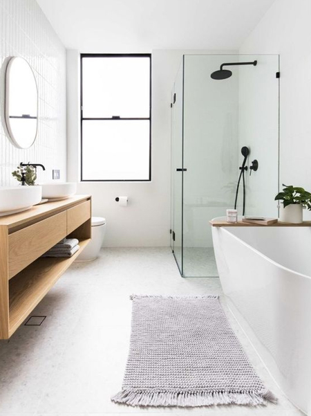 paint or tile for bathroom