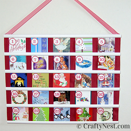 christmas card advent calendar