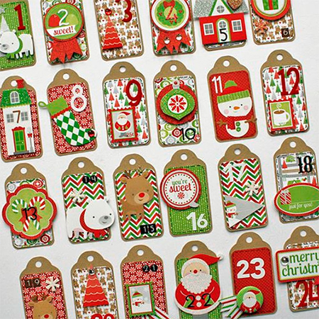 brown tag advent calendar