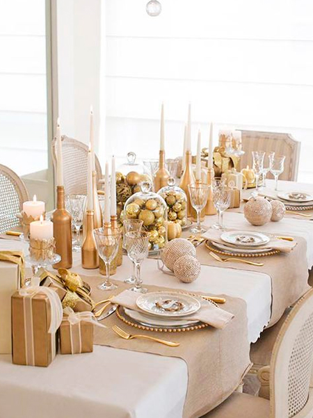 metallic spray paint christmas decor