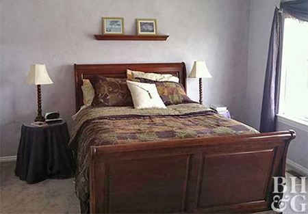 before and after master bedroom