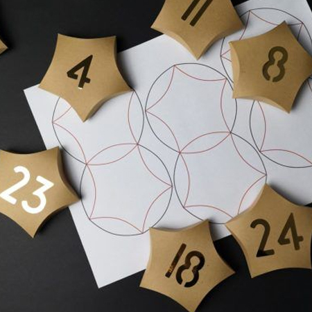 star shapes for advent calendar