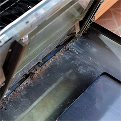 how to remove and clean inside oven door