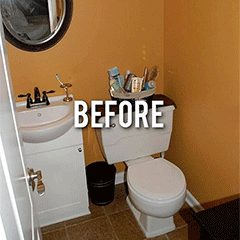weekend guest toilet makeover