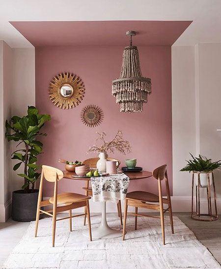 use a single can of paint to define zones in open plan living spaces
