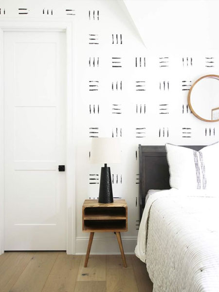 how to faux wallpaper