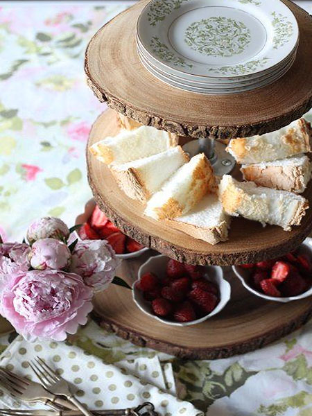 make your own cake stands, servers and trays