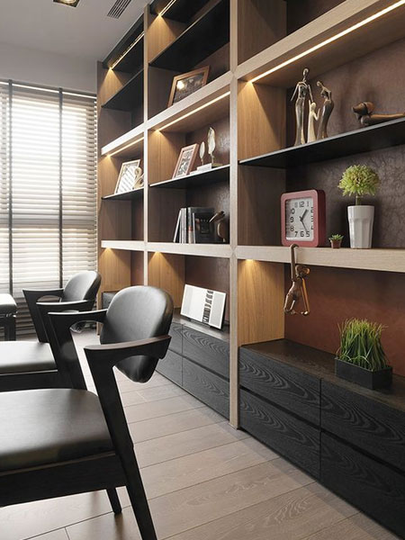 led strip lighting bookcase