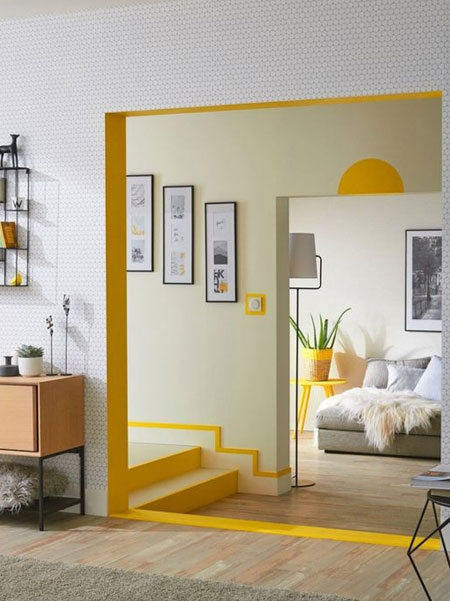 illuminating yellow accent colour