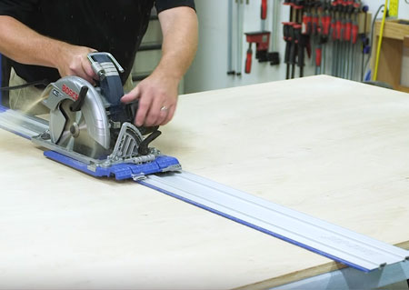 support plywood sheet when cutting