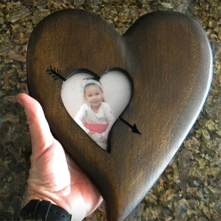 heart frame gift for valentines day
