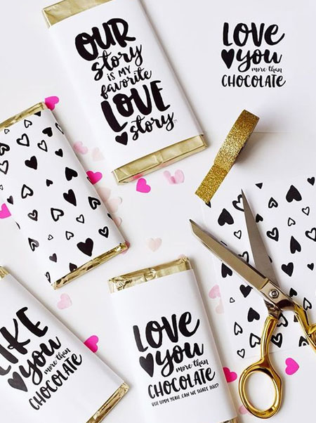 chocolate crafts valentines day