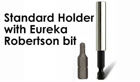 use shorter driver bit or robertson bit