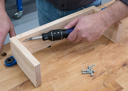cordless screwdriver to get into awkward or tight spaces