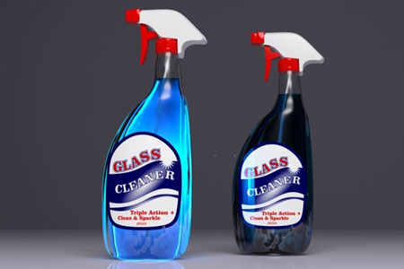 Using Commercial Residue Removal or Plastic Cleaner Products to clean acrylic sheet