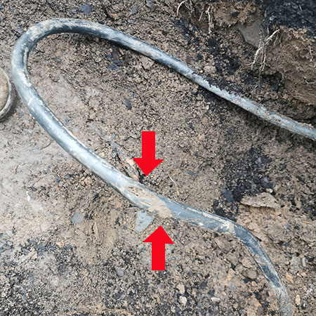 outside electrical box (where the meter is) exploded!