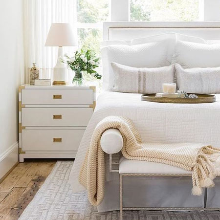personal touches add luxury to bedroom