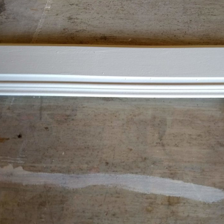 fit glass panel into kitchen cupboard door