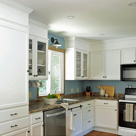glass panel kitchen cupboard ideas