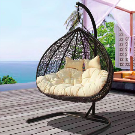 2-seater hanging basket chair