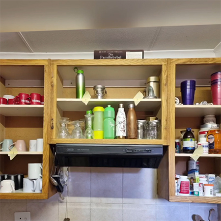 preparation for painted kitchen